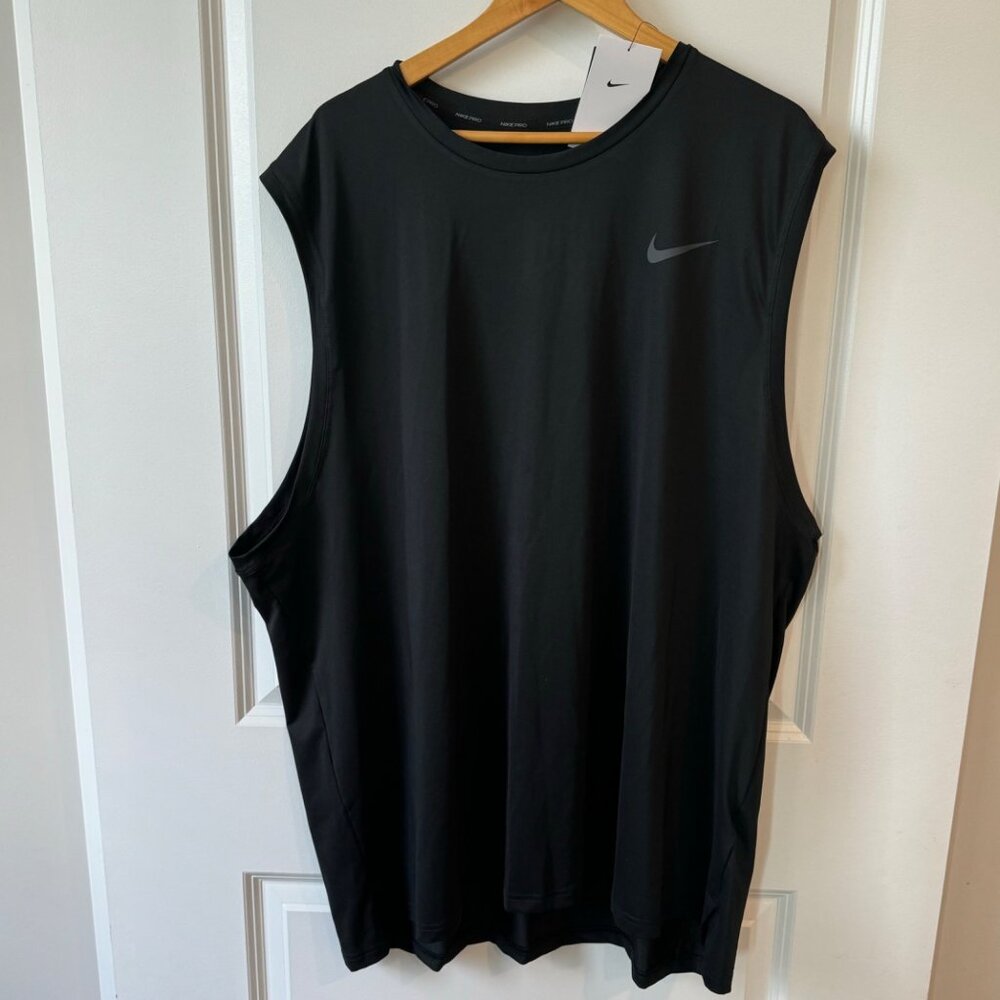 NWT black Nike Drifit Legend Pro 3XL-TALL sleeveless fitness shirt big and tall